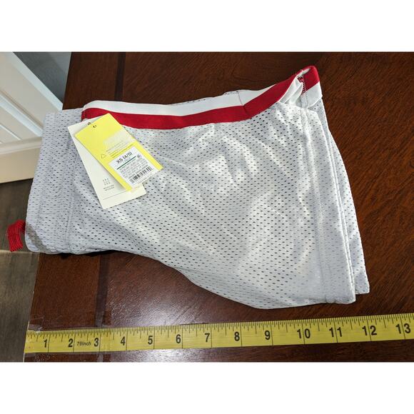 All in Motion Basketball Shorts XS 4 5 Mesh Silver Red Boys‎ Sports Gym Active - Picture 8 of 9